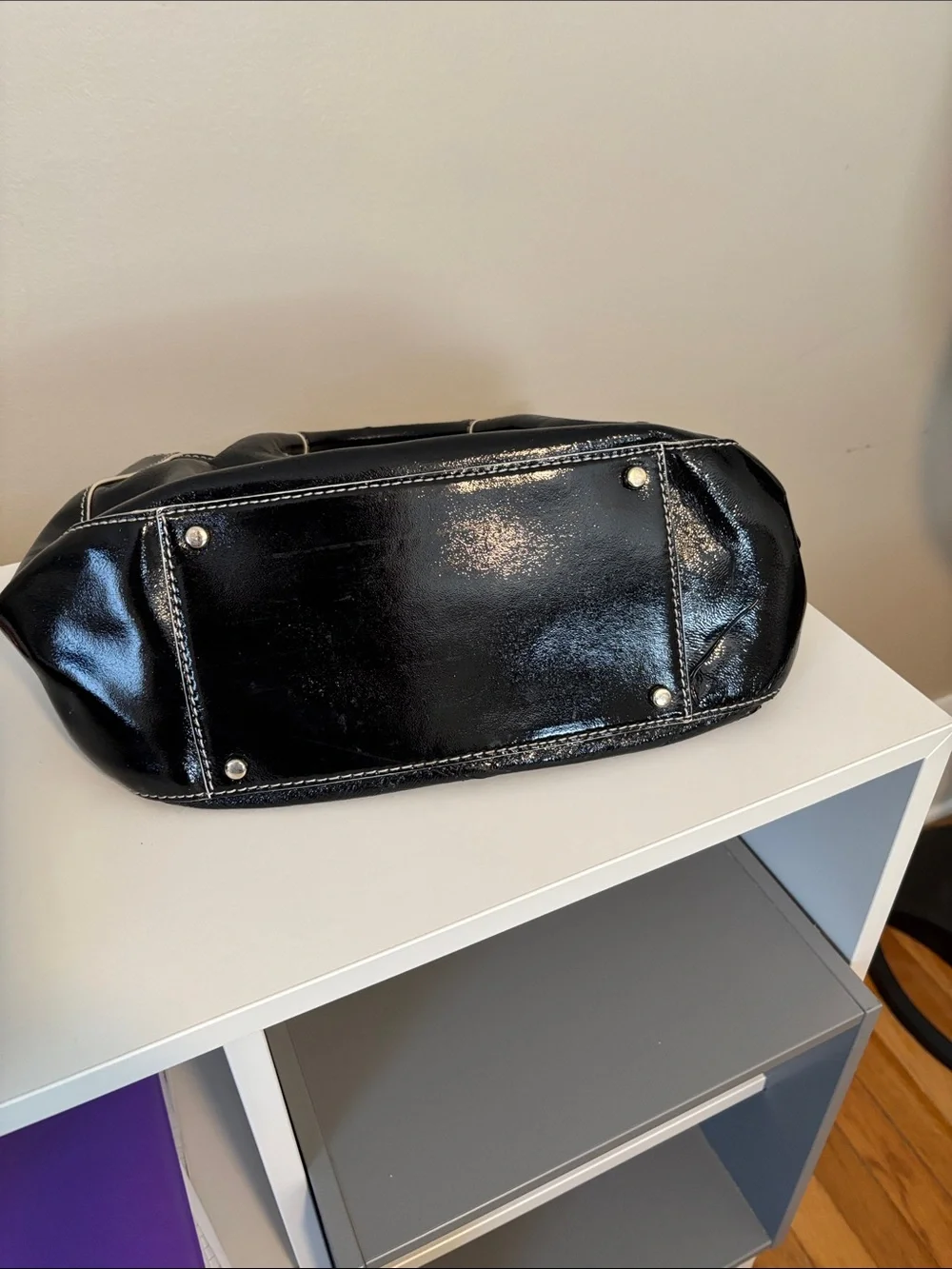 Kate Spade NY/ black patent handbag